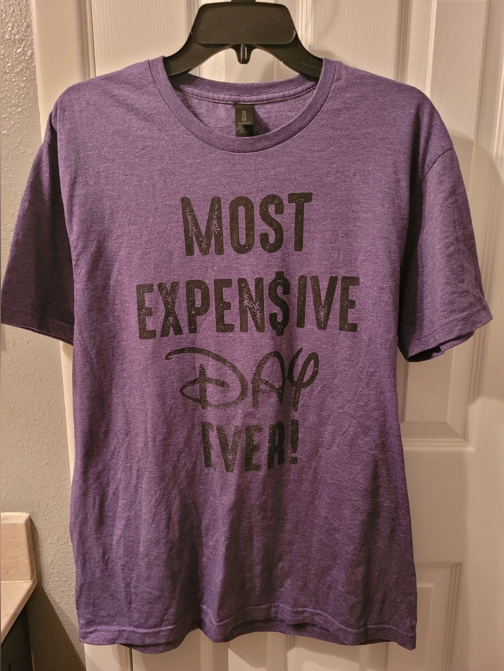 Purple Disney graphic tee with "Most Expensive Day Ever" design #DisneyInspired